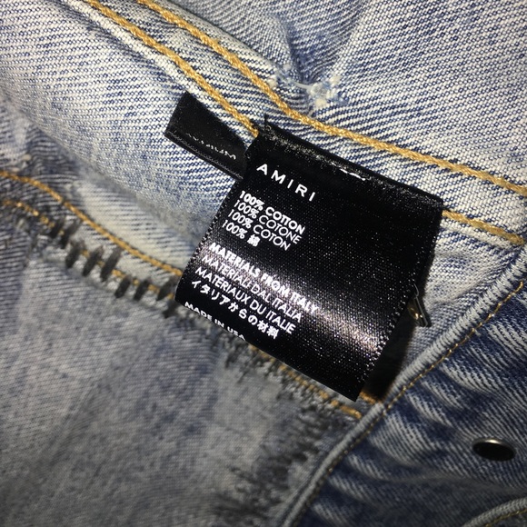 100% Authentic Amiri Denim Jacket ๐ - Picture 4 of 7